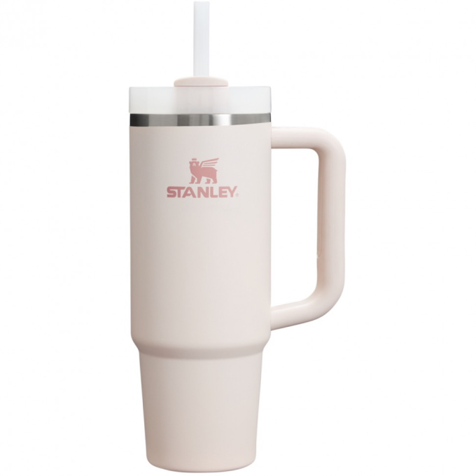 Термокружка Stanley Quencher H2,0 0,88 л с трубочкой, розовая (10-11912-094)