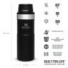 Термокружка Stanley Classic Trigger Action One Hand 2,0, 0,47 л, черная (10-06439-031)